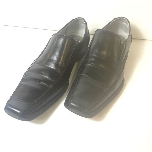 Madden M-Trace Black Faux Leather Slip On Square Toe Casual Comfort Men 11M Shoe - Picture 3 of 11